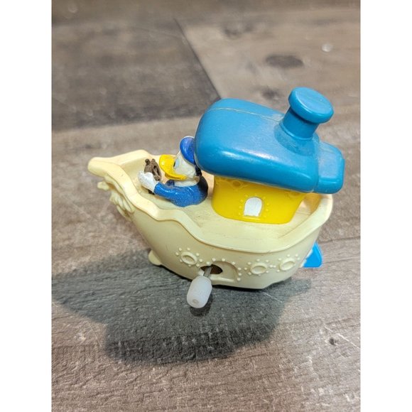 Donald Duck Burger King steam boat wind-up toy figure Disney - Picture 2 of 8